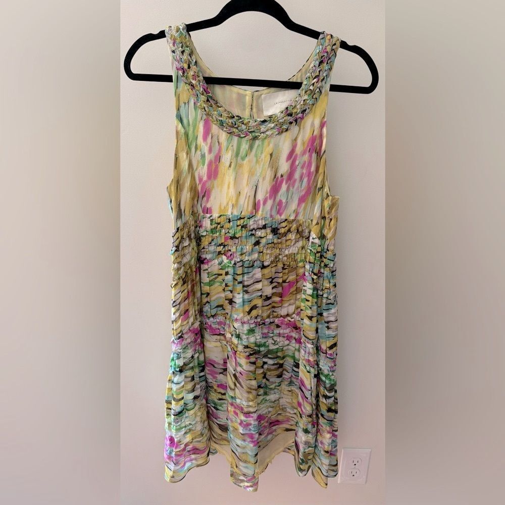 Resortcore Tourist Chic Anthropologie Leifsdottir Confetti Ruffle Cocktail Dress